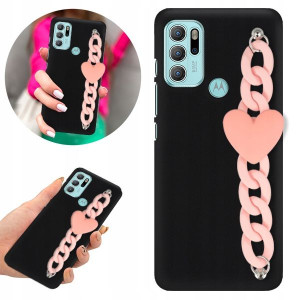 Etui BLINK Matowe Czar Łańcuszek do MOTOROLA G60s