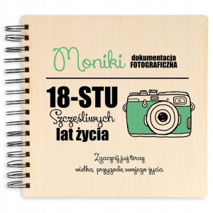 ALBUM 22X22 Prezent Na 18 URODZINY 18-STKA Imię