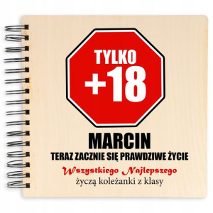 ALBUM 22X22 Prezent Na 18 URODZINY 18-STKA Imię