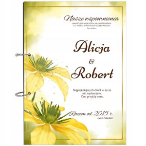 Drewniany Album BOHO na Zdjecia Prezent dla PAR