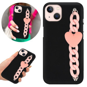 Etui BLINK Matowe Czarne Łańcuszek do IPHONE 13