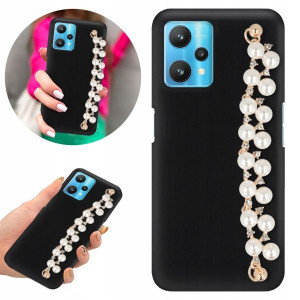 Etui BLINK Matowe Czarne Łańcuszek do REALME 9 5G