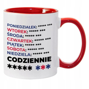 KUBEK 330ml ANTY-PIS Śmieszny Prezent Wiele Wzorów