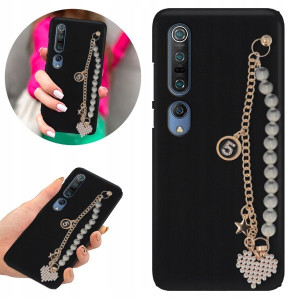 Etui BLINK Matowe Czarne Łańcuszek do XIAOMI Mi 10