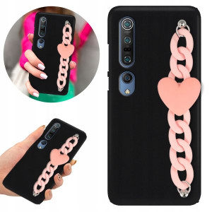 Etui BLINK Matowe Czarne Łańcuszek do XIAOMI Mi 10
