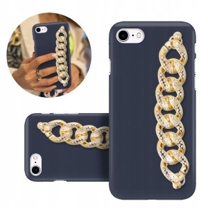 Etui BLINK Matowe Granat Łańcuszek do IPHONE 7/8