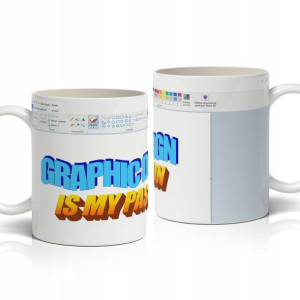 KUBEK 330ml Śmieszny Prezent dla GRAFIKA PAINT