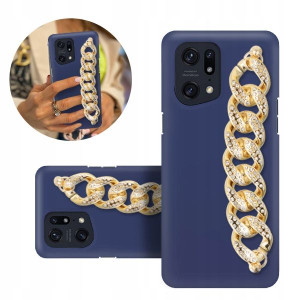 Etui BLINK Matowe Granatowe do OPPO FIND X5 PRO