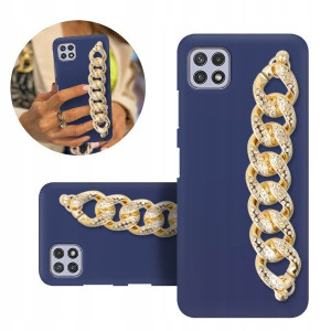 Etui BLINK Matowe Granatowe Top do SAMSUNG A22 5G