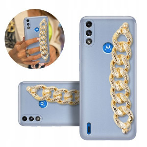 Etui Blink Metalic Niebieski Do Motorola E7 Power