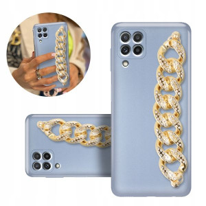 Etui Blink Metalic Niebieski Top Do Samsung A22 4g