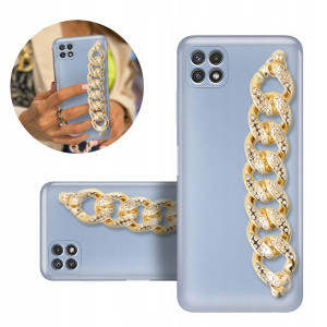 Etui Blink Metalic Niebieski Top Do Samsung A22 5g