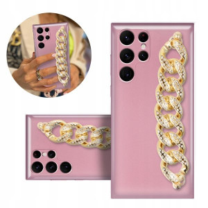 Etui Blink Metalic Różowy Top Do Samsung S22 Ultra