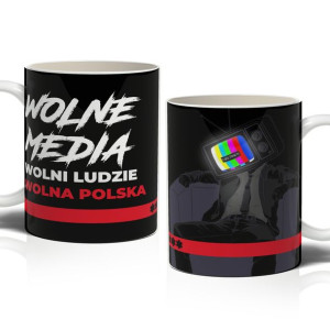 KUBEK BIAŁY WOLNE MEDIA 07 protest tvn anty pis
