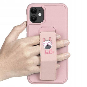 Etui Bracket RÓŻOWY do IPHONE 11 Case Top Wzory