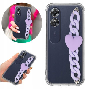 Etui Case ANTI-SHOCK BLINK do OPPO A17 + Łańcuszek