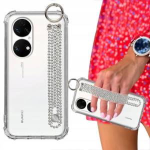 Etui Case ANTISHOCK + Pasek Cyrkonie do HUAWEI P50