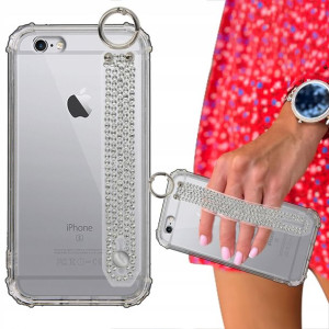 Etui Case ANTISHOCK + Pasek Cyrkonie do IPHONE 6