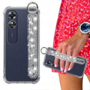 Etui Case Antishock + Pasek Cyrkonie Do Oppo A17