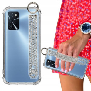 Etui Case ANTISHOCK + Pasek Cyrkonie do OPPO A54s