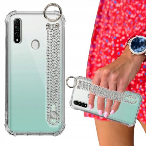 Etui Case ANTISHOCK + Pasek Cyrkonie do OPPO A8