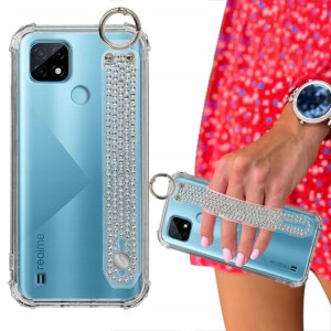 Etui Case ANTISHOCK + Pasek Cyrkonie do REALME C21