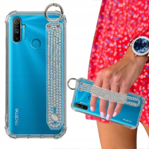 Etui Case ANTISHOCK + Pasek Cyrkonie do REALME C3