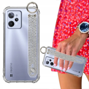 Etui Case ANTISHOCK + Pasek Cyrkonie do REALME C31