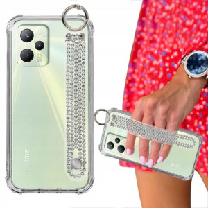 Etui Case ANTISHOCK + Pasek Cyrkonie do REALME C35