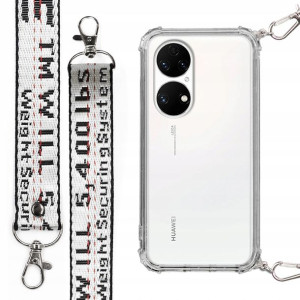 Etui Case Antishock + Smycz Biała do HUAWEI P50