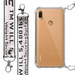 Etui Case Antishock + Smycz Biała do HUAWEI Y6S