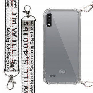 Etui Case Antishock + Smycz Biała do LG K22 PLUS