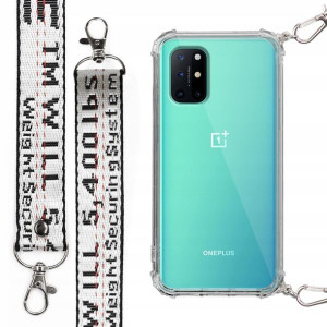 Etui Case Antishock + Smycz Biała do ONEPLUS 8T