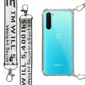 Etui Case Antishock + Smycz Biała do ONEPLUS NORD