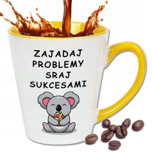 Kubek Latte Mały PREZENT KOALA DO PRACY WZORY