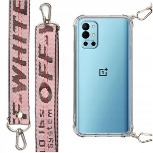 Etui Case Antishock + Smycz Różowa Do Oneplus 9r
