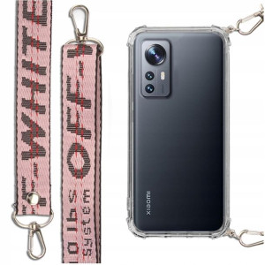 Etui Case Antishock + Smycz Różowa Do Xiaomi 12