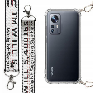 Etui Case Antishock + Smycz Srebrna Do Xiaomi 12