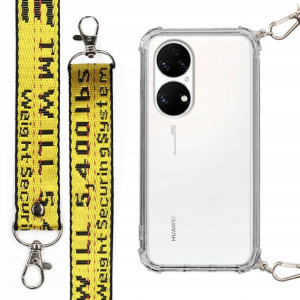 Etui Case Antishock + Smycz Żółta do HUAWEI P50