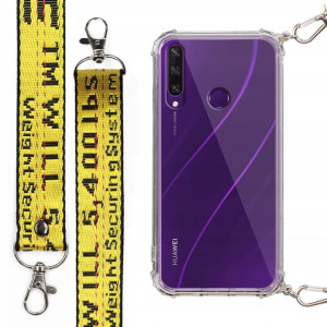 Etui Case Antishock + Smycz Żółta do HUAWEI Y6P