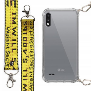 Etui Case Antishock + Smycz Żółta do LG K22 PLUS