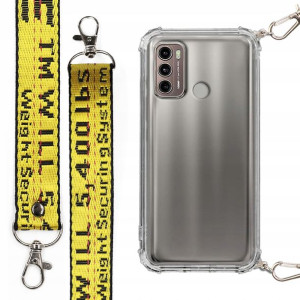 Etui Case Antishock + Smycz Żółta do MOTOROLA G60