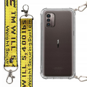 Etui Case Antishock + Smycz Żółta do NOKIA G11 4G