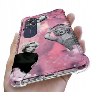 Etui Case ANTISHOCK do OPPO A17 Love Pink Wzory