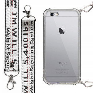 Etui Case Antishock Mocna Smycz Biała do IPHONE 6