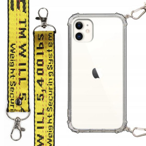 Etui Case Antishock Mocna Smycz Żółta do IPHONE 11