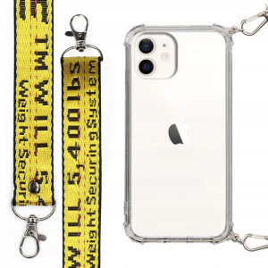 Etui Case Antishock Mocna Smycz Żółta do IPHONE 12