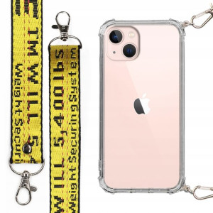 Etui Case Antishock Mocna Smycz Żółta do IPHONE 13