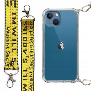 Etui Case Antishock Mocna Smycz Żółta do IPHONE 14
