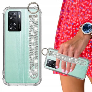 Etui Case ANTISHOCK Pasek Cyrkonie do OPPO A57 4G